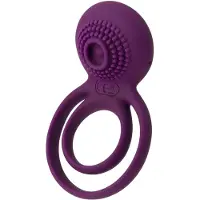 Svakom Tammy - vibratorring för penis och pung - uppladdningsbar - lila