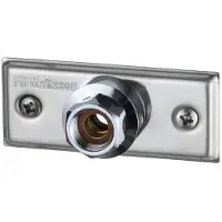 Damixa FMM monteringskoppling 15mmx1/2 med täckplatta, krom, stål, rostfritt