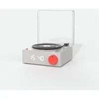 Ginza.se MOB Speaker Alarm Clock Vinyl Retro Grey