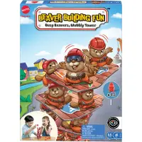 Mattel Games Beaver Building Fun-spel för barn, familj och spelkvällar, Brädspel, Finmotorik (fingerfärdighet), 6 År, Familjespel