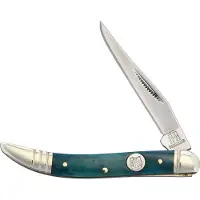 Rough Ryder Toothpick Blue Smooth Bone