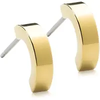 Blomdahl Örhänge GT Pendant Plain Curved 10 mm