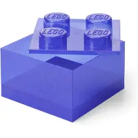 LEGO Förvaringslåda - 4 Knoppar - Glitter Violet - - One Size - Låda