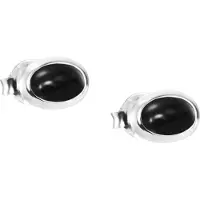 Efva Attling Love Bead örhängen Silver Onyx 12-100-01574-0000