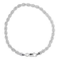 None Armband Cordell 925 Sterling Silver 3.8mm CORD3.8/18.5