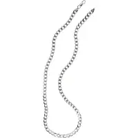 None silver halsband av pansarkedja 50cm - 6.6mm PANS180-50