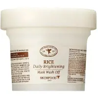Skinfood Ris Daglig Uppljusande Mask Sköljas Av 210g, Naturligt Risextrakt, Mild Uppljusande Hy, Koreansk Kosmetik, Koreansk Hudvård 210 g / 7.4 oz