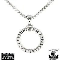 Northern Viking Jewelry Rune Pendant halsband NVJRS081