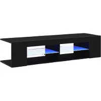 vidaXL TV-skåp Svart Ek 135 x 39 x 30 cm Konstruerat trä