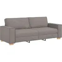 vidaXL 3-Sits soffa Taupe 220 cm tyg