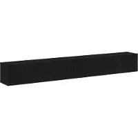 vidaXL TV-bänkset 3 pcs Svart Ek 80 x 30 x 30 cm Konstruerat trä