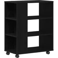 vidaXL Förvaringsskåp Svart Ek 60 x 35 x 75 cm Konstruerat trä