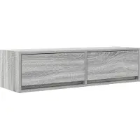 vidaXL TV-skåp med låda Grå sonoma 100 x 31 x 25,5 cm Konstruerat trä