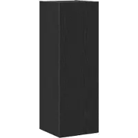 vidaXL Vägg TV Skåp Svart Ek 30,5 x 30 x 90 cm Konstruerat trä