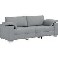vidaXL 3-Sits soffa Ljusgrå 220 cm tyg
