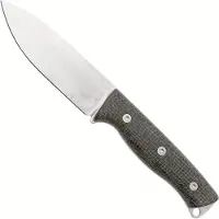 White River Knives Ursus 45 WRUR45-BBL-MAG, Stonewashed MagnaCut, Black Burlap Micarta, bushcraft knife
