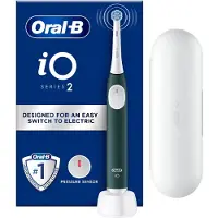 Oral-B iO2, Vuxen, Vibrerande tandborste, Daglig vård, Känslig, Super sensitive, Grön, Vit, 2 min, Rund
