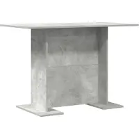 vidaXL Matbord Betonggrå 110 x 60 x 75 cm Konstruerat trä