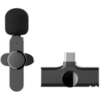 Lippa trådlös Lavalier-mikrofon - USB-C - Svart