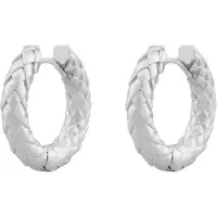 Sno of sweden Dublin thick silver hoops 1277-7300 256-ONE