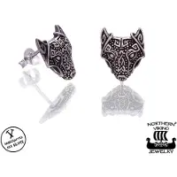 Northern Viking Jewelry Guardian Wolf örhängen NVJKK028