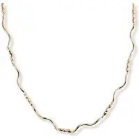 Sparv Soft Wave halsband guldpläterad 3240101