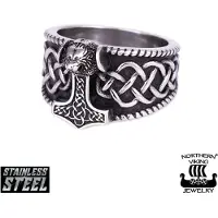 Northern Viking Jewelry Thorin Vasara Celtic Knot ring NVJSO030_20,5mm