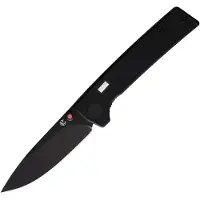 Glow Rhino Fermi FERMI-XG-RG, PVD D2, Black G10 Red Thumbstud, pocket knife
