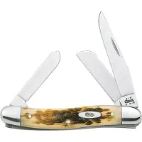 Case Knives Case Medium Stockman Amber Jigged Bone, 00042, 6318 SS pocket knife