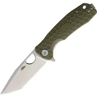 Honey Badger Knives Medium Linerlock Tanto Green