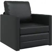vidaXL Soffsäng 60cm Svart Konstläder