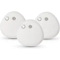 Housegard 3-pack optisk röklarm Pebble med 9V-batteri, upp till 1 års livslängd, medföljer SA700