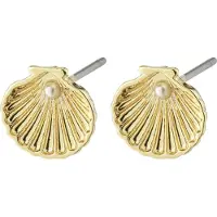 Pilgrim Örhänge 'Opal' guld / pärlvit