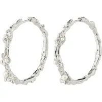 Pilgrim Örhängen 'Raelynn' silver / pärlvit
