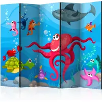 Artgeist Rumsavdelare / Skärmvägg - Octopus and shark II - 225x172