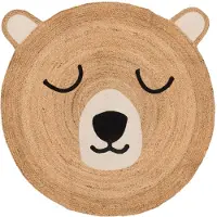 4Living barnmatta med nalle Ø 120 cm
