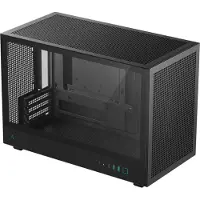 DeepCool CH260 - Mikro - micro ATX - genomskinlig sidopanel (härdat glas) - ingen strömförsörjning (ATX / PS/2) - svart - USB/ljud