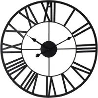 Usorteret Deco4Home Metal wall clock 47cm black Deco4Home