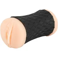 Nature Skin - vagina- och analmasturbator (natur-svart)