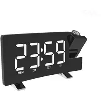 Mtp Products Tidsprojektion LED Väckarklocka med FM Radio