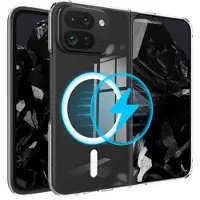 Mtp Products Google Pixel 9 Pro Fold Hybrid Skal - MagSafe-kompatibelt - Genomskinlig