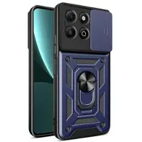 Mtp Products Honor X6b Hybrid Skal med Roterande Ring med Kameraskydd - Blå