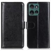 Mtp Products Motorola Edge 50 Neo Plånboksfodral med Magnetstängning - Svart