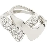 Pilgrim Ring 'Connect' silver / transparent