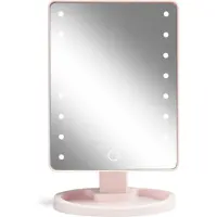 Gillian Jones Bordspegel - Kvadratisk - LED/Touch - Rosa - - One Size - Spegel