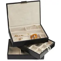 Gillian Jones - Multilayer Jewelry Box - Black