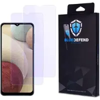 BlueDefend Samsung Galaxy A12 Anti-Blue Light skärmskydd av härdat glas - 2 st.