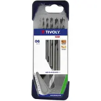 Tivoly Borrsats för trä Clipster PRO; 2-8 mm; 6 st.
