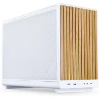Lian Li DAN Cases A3-mATX Wood Edition PC-Gehäuse, Micro-ATX - Buche, weiß Microtower Hölje, Datorchassi GAMER, Datorchassi Vit