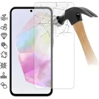Mtp Products Samsung Galaxy A36/A56 Härdat Glas Skärmskydd - Case Friendly - Genomskinlig